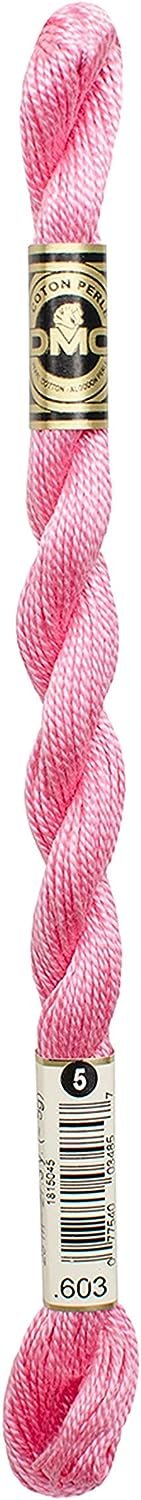 DMC 115 5-603 Pearl Cotton Thread, Cranberry, Size 5