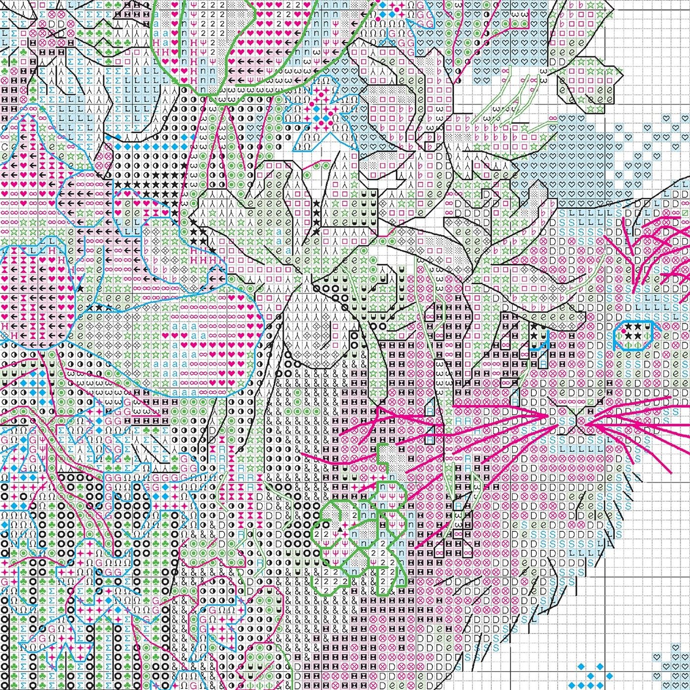 Dimensions Gold Collection Flower Vase Advanced Cross Stitch Kit, 11" x 15", 14 Count Navy Aida 5 Piece