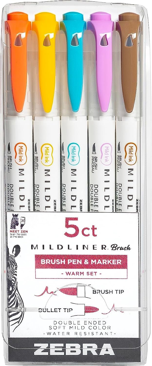 Zebra Pen Mildliner Brush Marker