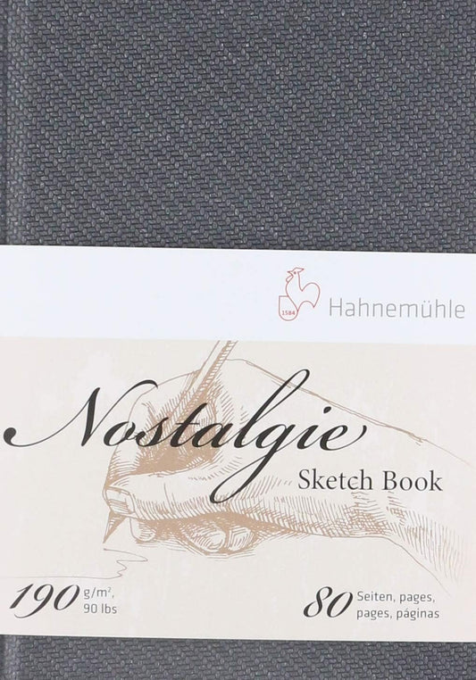 Hahnemuhle Nostalgie Sketch Book Portrait A6 (5.8X4.1 inches) 190gsm 40 sheets/80 Pages