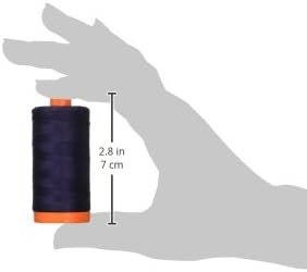 Aurifil Mako Cotton Thread Solid 50wt 1422yds Very Dark Navy