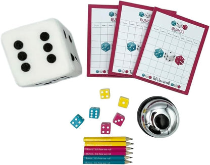 University Games | Bunco Party in a Box Game, for Ladies Night with The Girls, Complete with Fuzzy Die! for 2 to 12 Players Ages 8 and Up