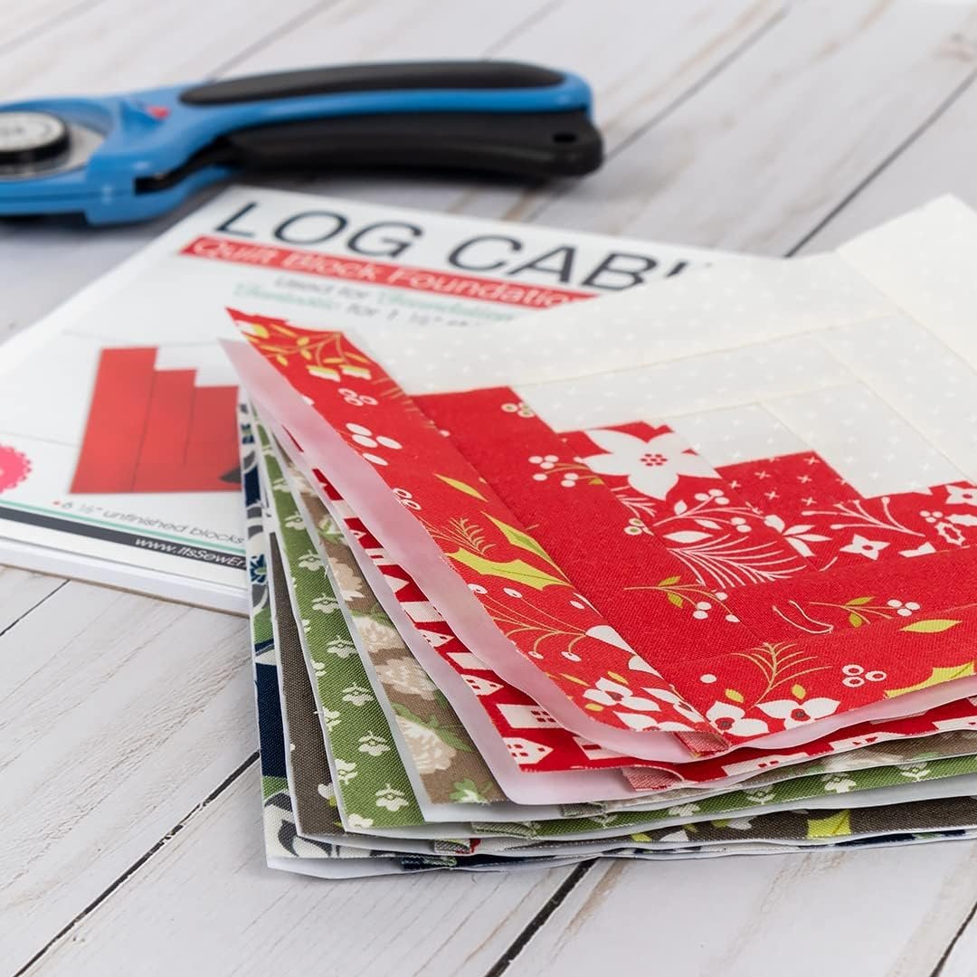 It's Sew Emma Log Cabin Foundation Paper 6 inch