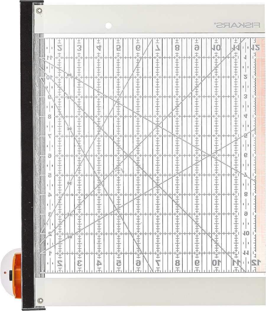 Fiskars Rotary Ruler Combo for Fabric Cutting, 12-Inch x 12-Inch,Clear