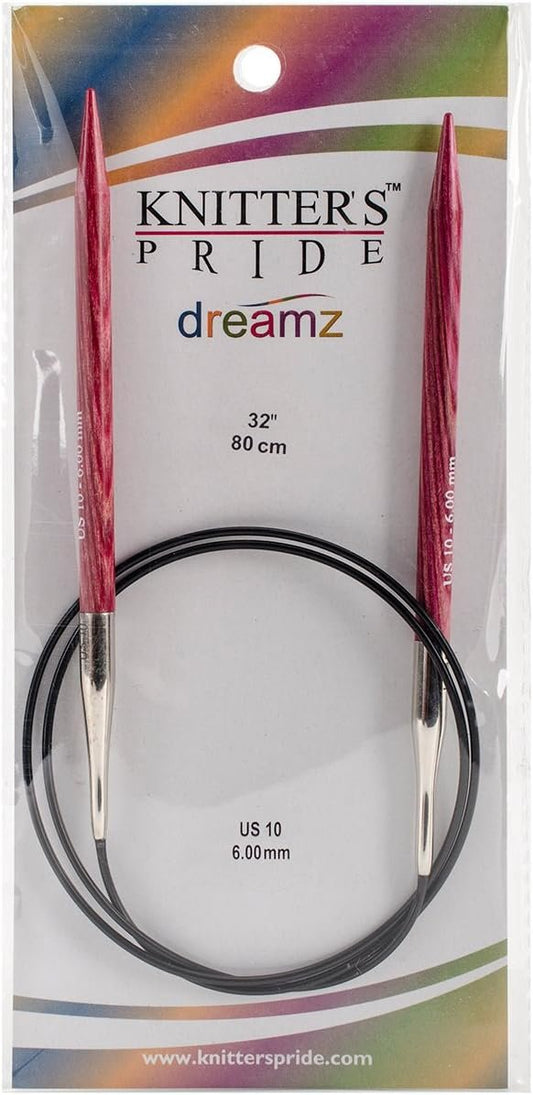 Knitter's Pride-Dreamz Fixed Circular Needles 32", Size 10/6mm