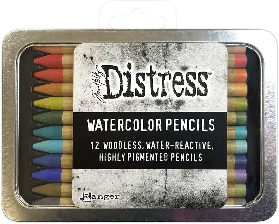 Ranger Industries Tim Holtz Distress Watercolour Pencils Kit 3 (12 Pack)