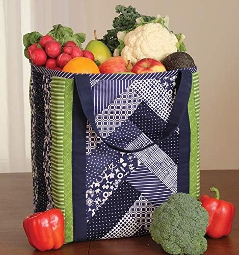 June Tailor Inc Quilt As You Go Shoppers Totes-3pk QAYG Sew/Nbr Utility Shop Tote