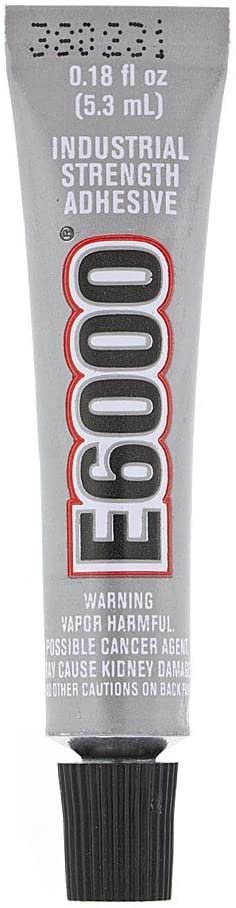 E6000 8-Pack 0.18 Ounce Bottles Industrial Strength Adhesive for Crafting and Pixiss Wooden Art Dotting Stylus Pens 5 pcs Set - Rhinestone Applicator Application Kit