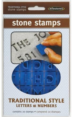 Midwest Products Traditional Letters and Numbers Stepping Stone Stamps