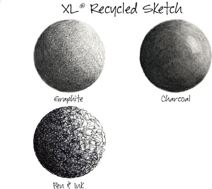 Canson XL Series Paper Sketch Pad for Charcoal, Pencil and Pastel, Top Wire Bound, 50 Pound, 9 x 12 Inch, 100 Sheets