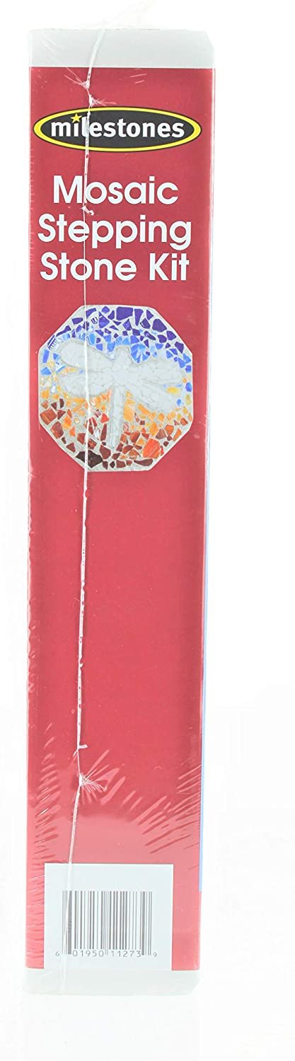 Milestones Mosaic Stepping Stone Kit, Makes a 12-Inch Stone
