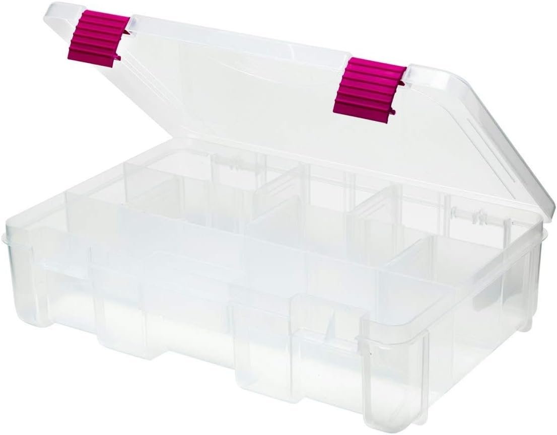 Creative Options 2-3630-82 Pro-Latch Deep Utility Organizer with 4 to 9 Adjustable Compartments, Medium