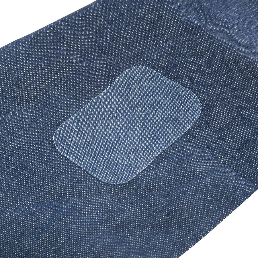 SINGER 00378 Peel N Stick Reusable Patches, 2-Inch x 3-Inch, Assorted Denim, 8-Count , White