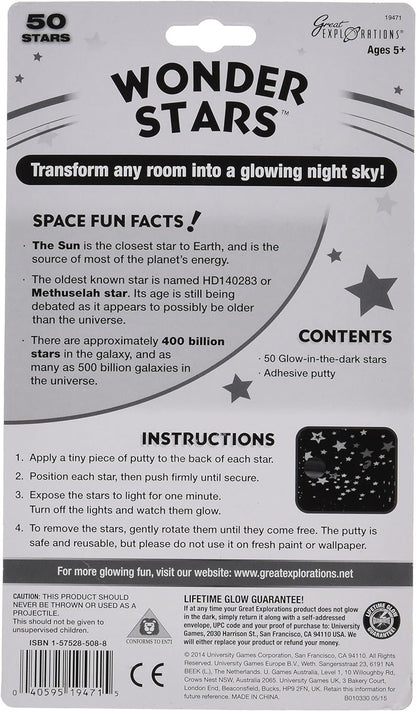 Great Explorations Glow In The Dark Wonder Stars (50 Stars)