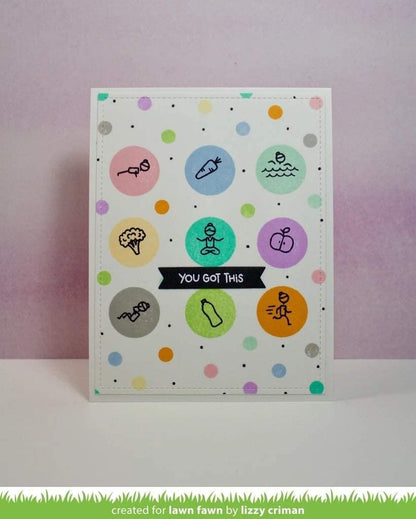 Lawn Fawn Clear Stamps - Plan On It: Fitness (LF1483)