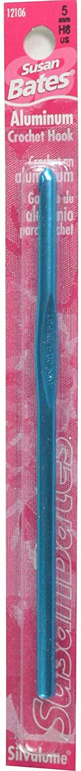 Susan Bates Silvalume 5.5" Crochet Hook (US H, 5.0 mm Hook)