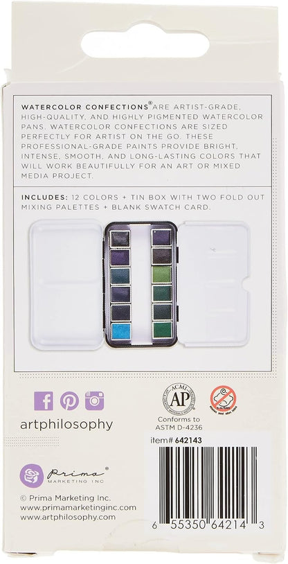 Prima Marketing 642143 Prima Confections Watercolor Pans 12/Pkg-Currents