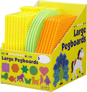 Perler Beads Large Fuse Bead Pegboards, 18pcs