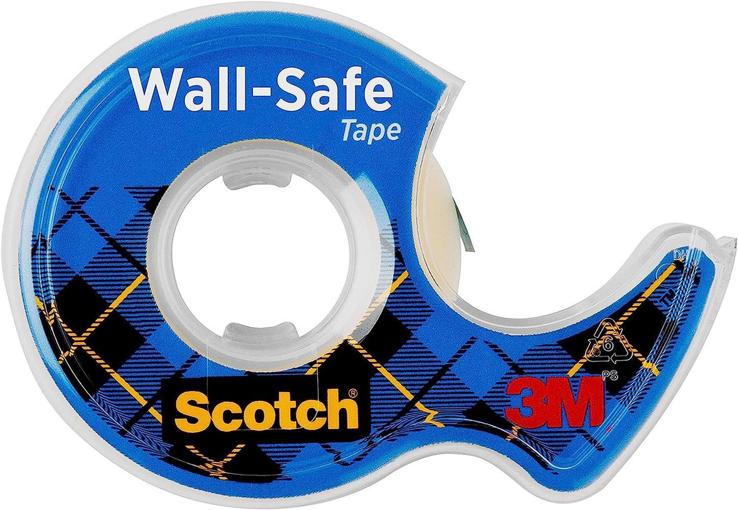 Scotch Wall-Safe Tape, 1 Rolls Sticks Securely, Removes Cleanly, Invisible, Designed for Displaying, Photo Safe, 3/4 in x 650 in (183)