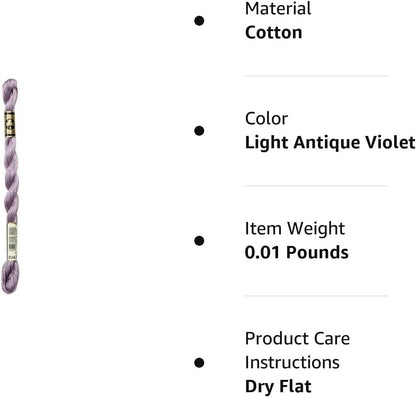 DMC Sz 3 Skein-16.4 yds/Lt Antique Violet/3042