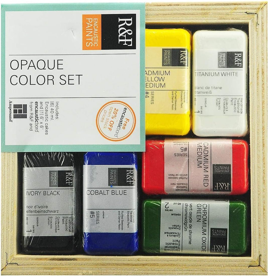 R&F Encaustic Paints Opaque Colors, Set of 6