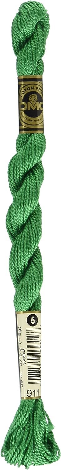 DMC 115 5-911 Pearl Cotton Thread, Medium Emerald Green, Size 5