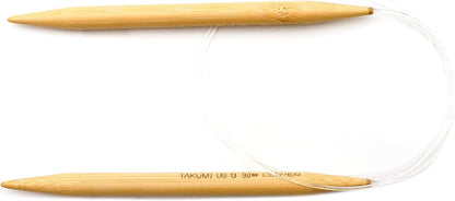 Clover 3016/36-13 Takumi Bamboo Circular 36-Inch Knitting Needles, Size 13