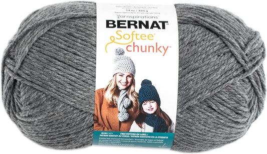 Bernat Big Ball Chunky Solid Yarn, 14 oz, Gauge 6 Super Bulky, 100% Acrylic, Natural