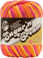Lily Sugar 'N Cream The Original Ombre Yarn, 2oz, Gauge 4 Medium, 100% Cotton, Playtime - Machine Wash & Dry