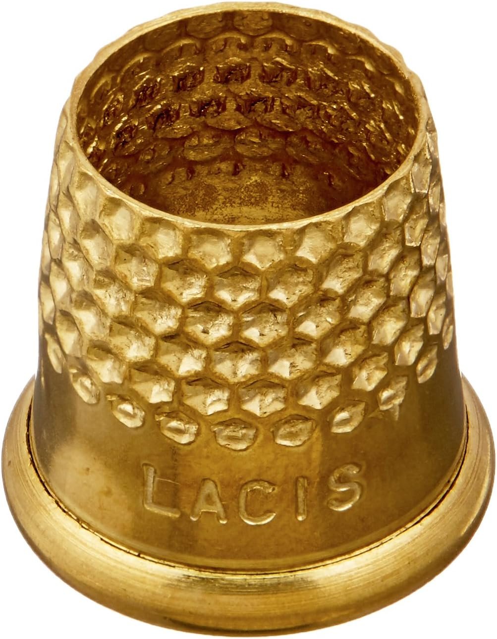 Lacis Open Top Tailor's Thimble, Size 15mm, Brown