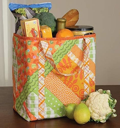 June Tailor Inc Quilt As You Go Shoppers Totes-3pk QAYG Sew/Nbr Utility Shop Tote
