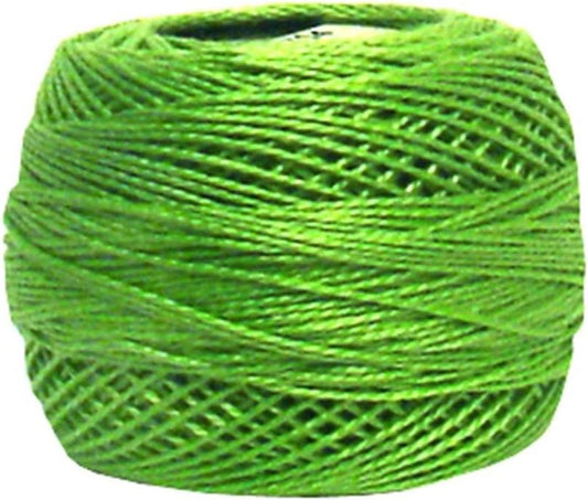 DMC 116 8-704 Pearl Cotton Thread Balls, Bright Chartreuse, Size 8