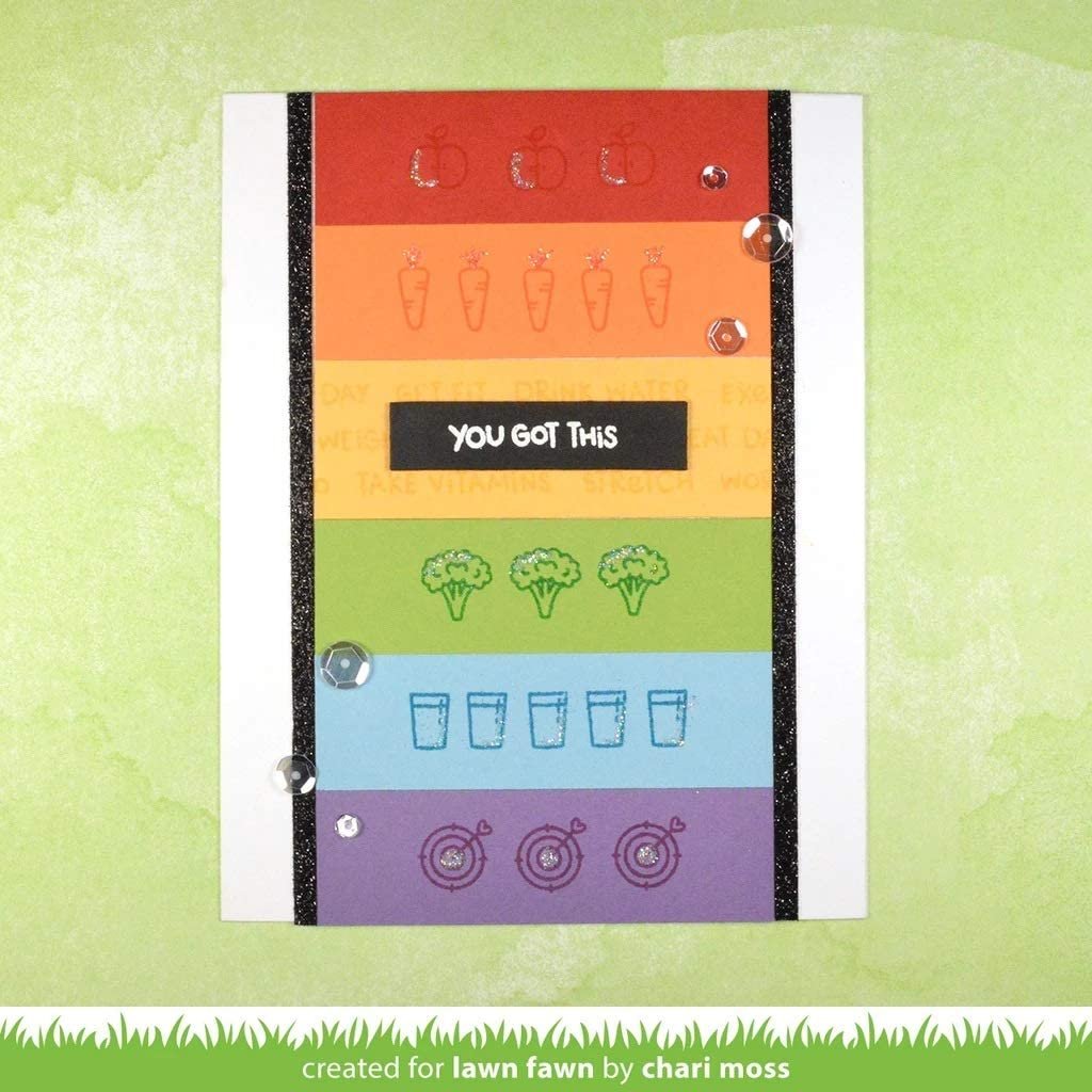 Lawn Fawn Clear Stamps - Plan On It: Fitness (LF1483)