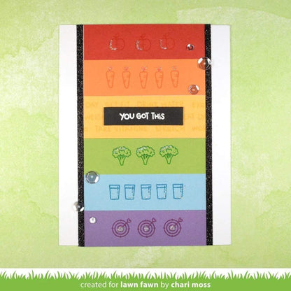 Lawn Fawn Clear Stamps - Plan On It: Fitness (LF1483)