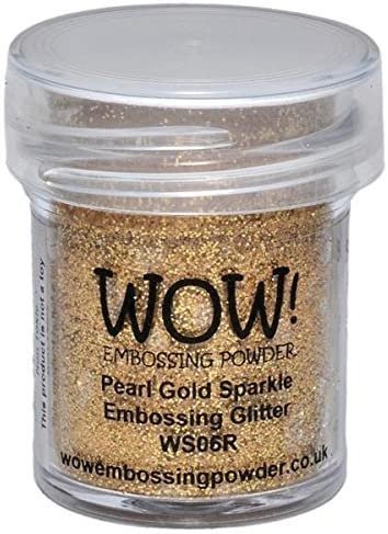 Wow! Sparkle Bundle - Embossing Powders 4 (15ml) Jars Metallic Gold Sparkle, Metallic Copper Sparkle, Pearl Gold Sparkle and Metallic Silver Sparkle (Gold, Silver)