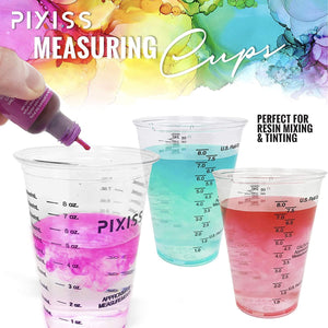 Pixiss Premium Resin Mixer, Handheld Rechargeable Epoxy Mixer, Epoxy Resin Mixer Pro Grade, Resin Stirrer for Resin, DIY Crafts Tumbler, Silicone Mixing - Includes 20 Epoxy Resin Mixer Cups