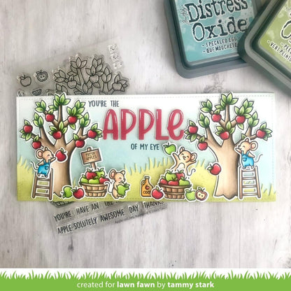 Lawn Fawn LF2930 Apple-Solutely Awesome 4X6 Clear Stamp Set