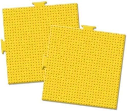 Perler Beads Yellow Square Pegboards, 2pc, 5.7'' L x 5.7'' H