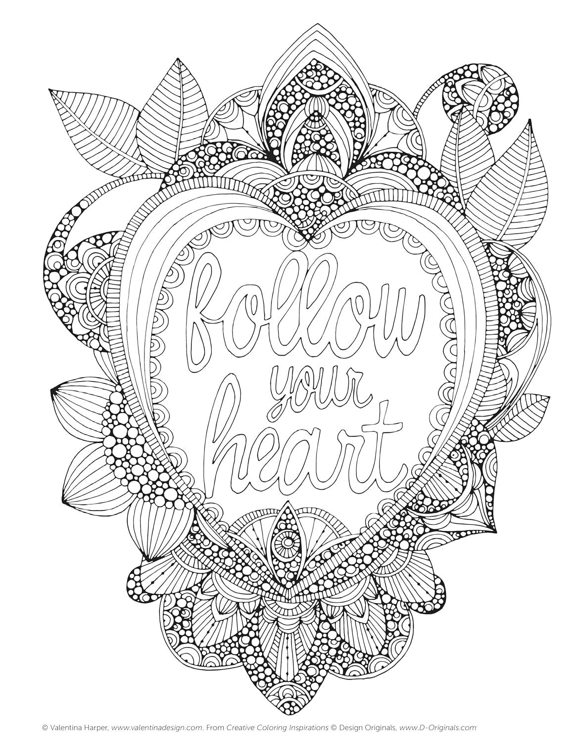 Creative Coloring Inspirations: Art Activity Pages to Relax and Enjoy! (Design Originals) 30 Motivating & Creative Art Activities on High-Quality, Extra-Thick Perforated Pages that Won't Bleed Through