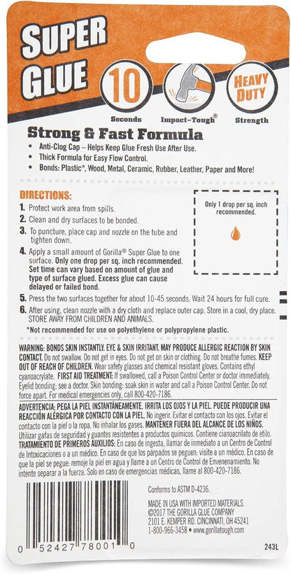 Gorilla Super Glue 15 Gram