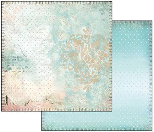 STAMPERIA INTERNATIONAL, KFT PAPER PAD 12X12 10PK DREAM, Pink, Blue