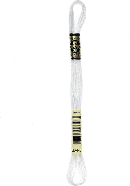 DMC 117-310 Mouline Stranded Cotton Six Strand Embroidery Floss Thread, Black, 8.7-Yard