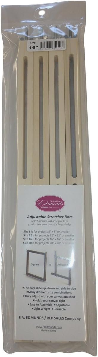 Frank A. Edmunds 16-inch Adjustable Stretcher Bar Set,4016