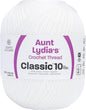 Aunt Lydia Crochet Cotton Jumbo Yarn Thread, 1 Pack, White