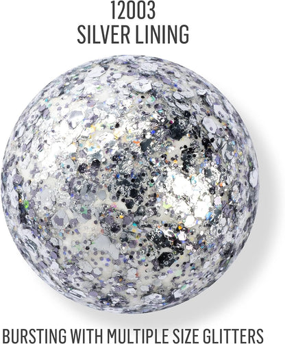 FolkArt Glitterific Pop Acrylic Craft Paint, Silver Lining 2 fl oz Premium Glitter Finish Paint, Perfect For Easy To Apply DIY Arts And Crafts, 12003
