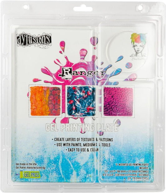 Ranger Gel Plate Assortment 3/Pkg, Multi