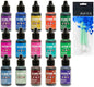 Ranger Alcohol Inks New 2020 Colors Bundle Boysenberry, Cobalt, Dijon, Ember, Everglades, Fiesta, Glacier, Gumball, Laguna, Mojito, Monsoon, Moss, Rosewood, Sienna, Vineyard