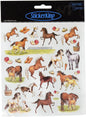 Tattoo King Multi-Colored Stickers-Horses On Farm