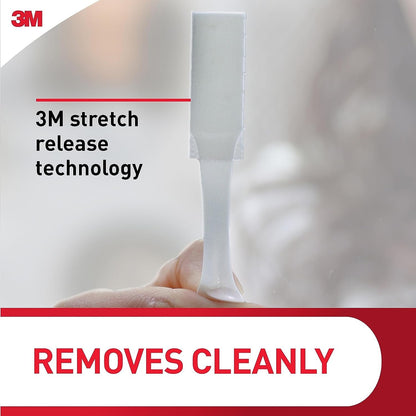 Command Medium Traditional Plastic Hook, Brushed Nickel, 1-Hook, 2-Strips, Decorate Damage-Free