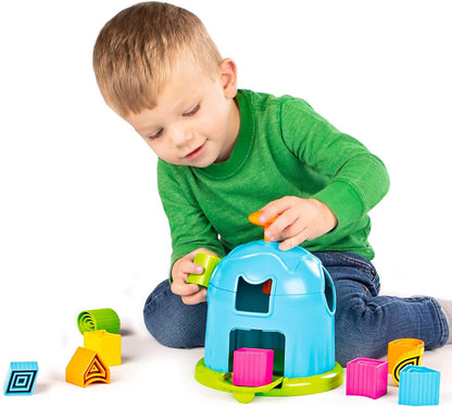 Fat Brain Toys Shape Factory - Tactile Shape-Sorting Puzzle Toy for Preschoolers